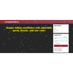 Joomla Falling Snowflakes and Blinking Stars Module
